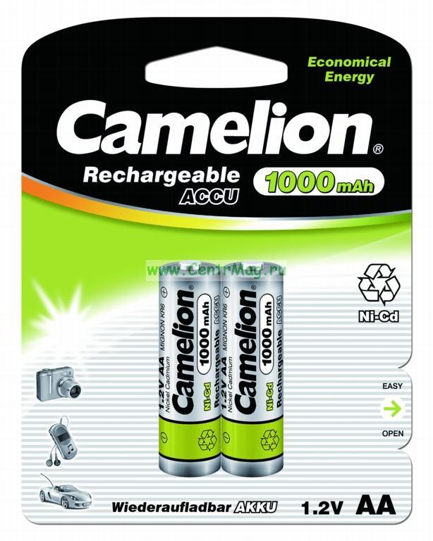 Аккумулятор CAMELION R6 1000 mAh Ni-Cd BL-2