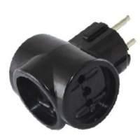 TDM Тройник  Карболит  3х2П 16А макс. евро 250B SQ1806-0101